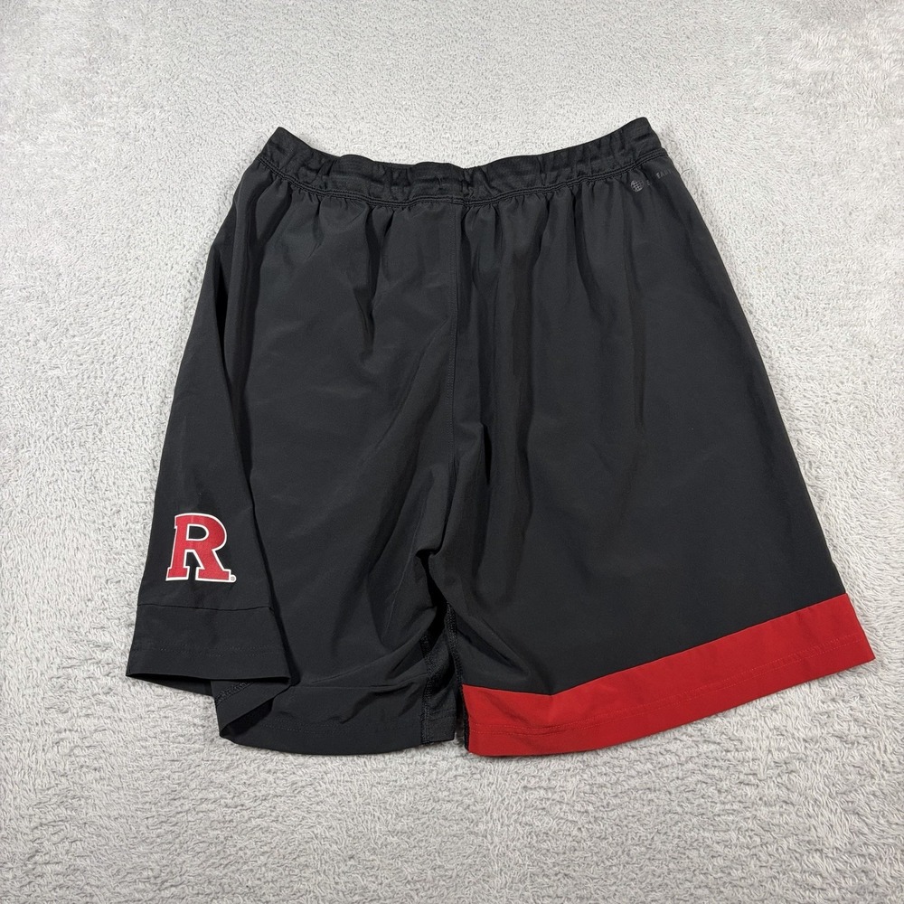 Rutgers Adidas Athletic Shorts Mens Large Black Aero Ready Player Issue